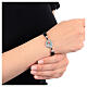 Jubilee 2025 bracelet in 925 silver enamel, adjustable black rope s2