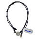 Bracciale San Benedetto argento corda regolabile blu s3