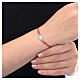 Armband Wundermedaille Silber rotes verstellbares Seil s2