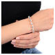 Bracelet with 2025 Jubilee charm, 0.2 in smooth beads of 925 silver s2