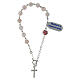 Pulseira contas quartzo rosado 6 mm prata 925 s3