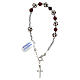 Bracciale strassball cristalli vinaccia ematite argento 925 s3