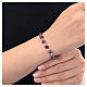 Decade rosary bracelet with faceted amethyst 6 mm 925 silver s2