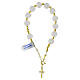 Bracciale decina ematite cristallo frost argento 925 dorato s3