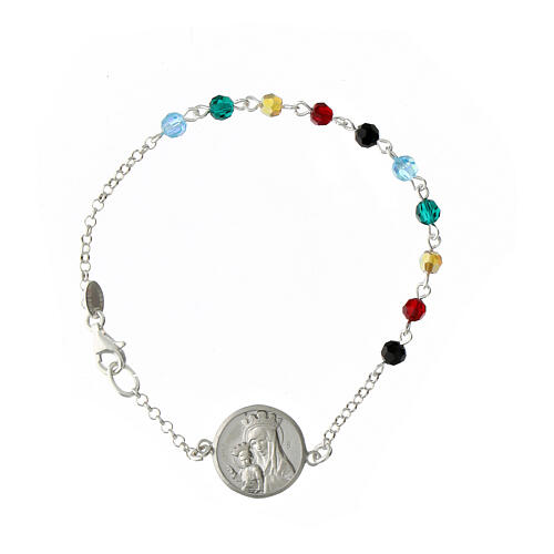 Jubilee 2025 bracelet with logo enameled in 925 silver and precious crystals 4