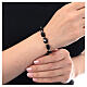 Cable cross bracelet 925 silver golden hematite black onyx 6x12 mm s2