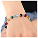 Jubilee bracelet with Pilgrims of Hope logo, 0.2 in crystal beads and 925 silver medal s3