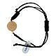 Bracelet with Miraculous Mary Medal in 925 Silver Fabric s2