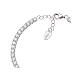 Bracelet tennis Amen zircons blancs 3 mm argent 925 s2