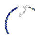 Pulsera tenis Amen zircones azules 3 mm plata 925 s2