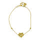 Bracciale dorato cuore zirconi argento 925 Agios s3