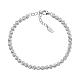 Bracelet zircons blancs en cœur AMEN argent 925 rhodié s1