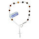 925 Silver Rosary Bracelet with 4mm Tiger Eye Beads s2