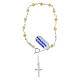 Bracciale rosario argento 925 grani madreperla 4 mm s2