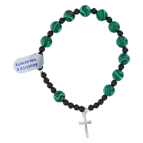 Bracciale argento 925 grani madreperla 8 mm 1