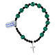 Bracciale argento 925 grani madreperla 8 mm s1