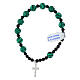 Bracciale argento 925 grani madreperla 8 mm s2
