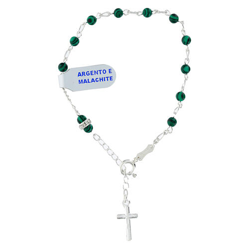 Rosenkranz-Armband aus 925er Silber mit Tigerauge-Perlen 4 mm 4