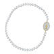 Bracelet perles Amen argent 925 Vierge Miraculeuse or avec zircons s1