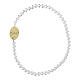 Bracelet perles Amen argent 925 Vierge Miraculeuse or avec zircons s3