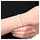 Bracciale perle Amen argento 925 Madonna Miracolosa turchese con zirconi s2