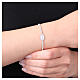Bracelet tennis Amen argent 925 Vierge Miraculeuse émail rose nacré s2