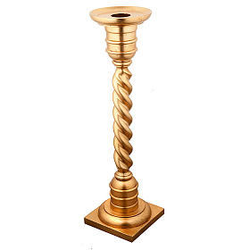 Golden leaf paschal candle stand