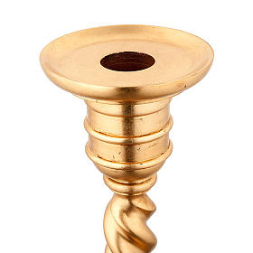 Golden leaf paschal candle stand
