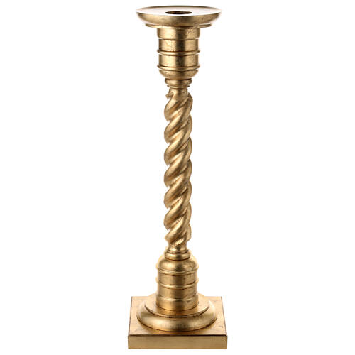 Golden leaf paschal candle stand 1