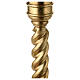 Golden leaf paschal candle stand s3