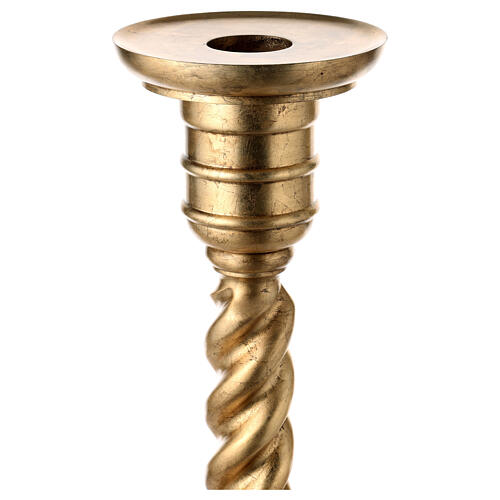 Golden leaf paschal candle stand 2