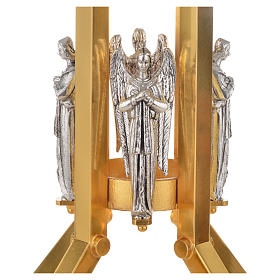 Paschal candle stand with angel decoration