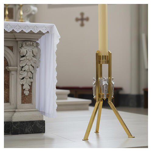 Paschal candle stand with angel decoration 2
