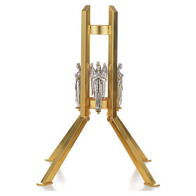 Paschal candle stand with angel decoration