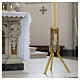 Paschal candle stand with angel decoration s2