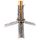 Paschal candle stand with leaves decoration s4