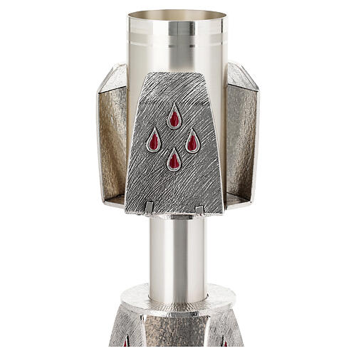 Base portacero con smalti rossi 3