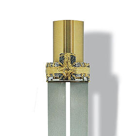 Paschal candle holder cross and ray