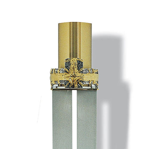 Paschal candle holder cross and ray 2