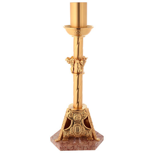 Paschal candle stand with putti online sales on HOLYART.co.uk