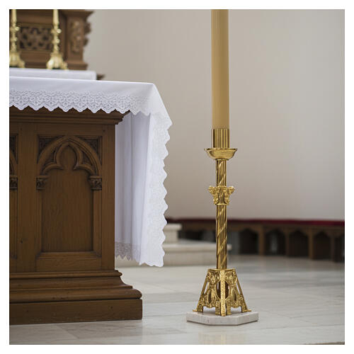 Paschal candle stand with putti 2