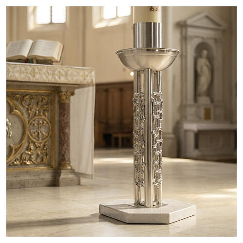 Marble paschal candle stand 2