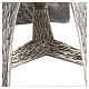 Base portacirio pascual moderna en bronce fundido plateado s4