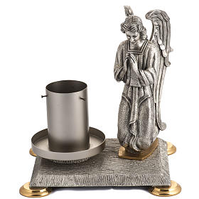 Modern Paschal Candle Holder in bronze with angel