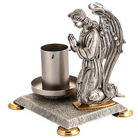 Porta círio pascal bronze com anjos