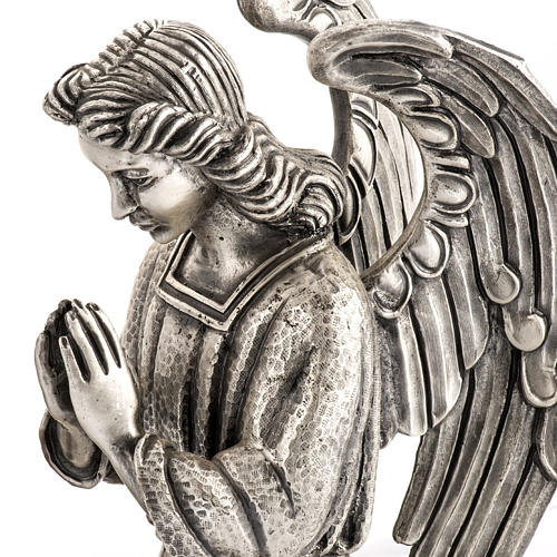 Modern Paschal Candle Holder in bronze with angel 3