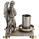 Modern Paschal Candle Holder in bronze with angel s6