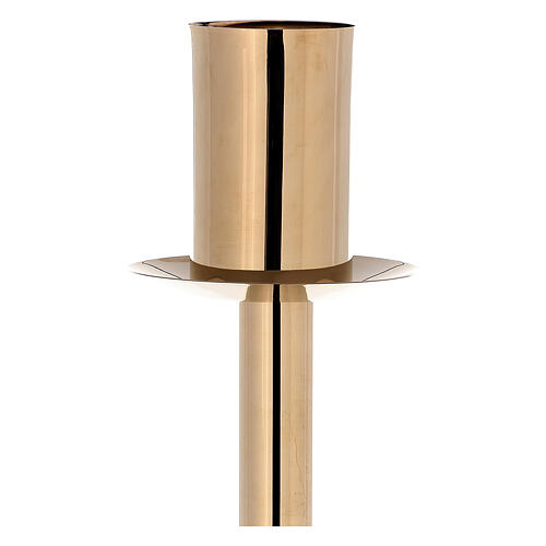 Modern Paschal Candle Holder in gold-plated bronze 2
