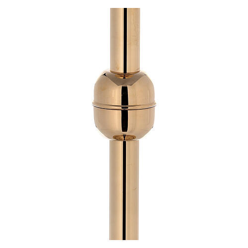 Modern Paschal Candle Holder in gold-plated bronze 3