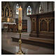 Modern Paschal Candle Holder in gold-plated bronze s2
